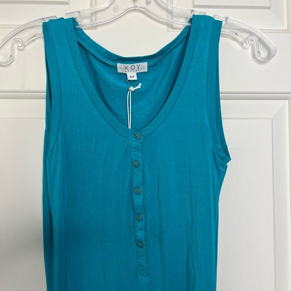 NWT Laguna Henley Mini Dress - Koy Resort - S Aquamarine - Picture 10 of 14